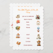 Invitation à la douche de l'Automne Bay. (Devant / Derrière)