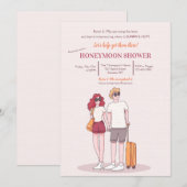 Invitation à la douche de lune de miel 2 (Devant / Derrière)