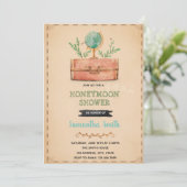 Invitation à la douche de lune de miel de voyage (Debout devant)