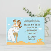 Invitation à la douche de mariage de plage (Debout devant)