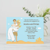 Invitation à la douche de mariage de plage (Debout devant)