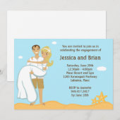 Invitation à la douche de mariage de plage (Devant / Derrière)