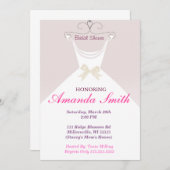 Invitation à la douche de mariée (Devant / Derrière)