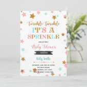 Invitation à la douche de paillettes scintillantes (Debout devant)