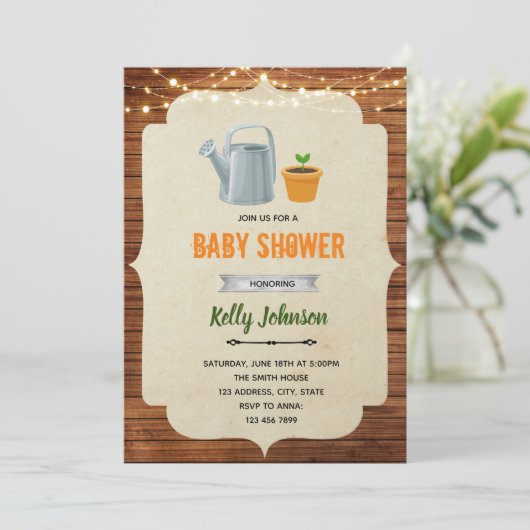 Invitation à la douche de petite pousse (Debout devant)