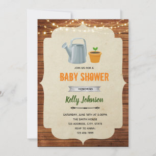 Invitation à la douche de petite pousse