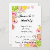 INVITATION À LA DOUCHE DE PONT DE CITRUS (Devant / Derrière)