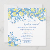 Invitation à la douche de printemps à la nuptiale (Devant)