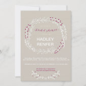 Invitation à la douche de Woodland Rustic (Devant)