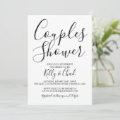 Invitation à la douche des couples noirs et blancs (Debout devant)