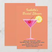 Invitation à la douche d'été d'Orange (Devant / Derrière)