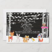 Invitation à la douche d'hiver de la forêt de Wood (Devant)