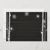 Invitation à la douche d'hiver de la forêt de Wood (Dos)