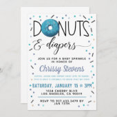 Invitation à la douche d'hiver Donut Baby Sprinke (Devant / Derrière)