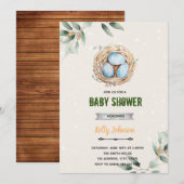 Invitation à la douche du nid d'oiseau (Devant / Derrière)