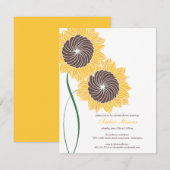 Invitation à la douche du tournesol/soirée (Devant / Derrière)