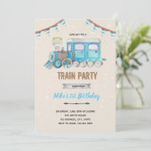 Invitation à la douche du train bleu (Debout devant)