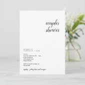 Invitation à la douche d'un couple moderne et mini (Debout devant)