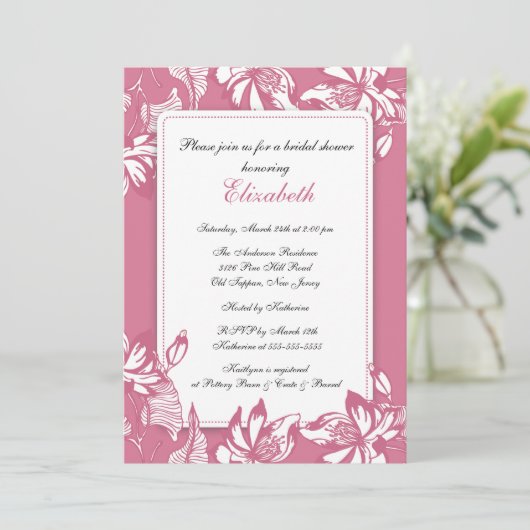 Invitation à la douche en fleurs de Honeysuckle (Debout devant)