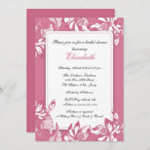 Invitation à la douche en fleurs de Honeysuckle (Devant / Derrière)