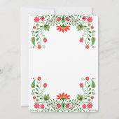 Invitation à la douche Fiesta Floral Couples (Dos)