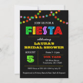 Invitation à la douche Fiesta Lights (Devant)