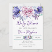 Invitation à la douche florale (Devant)