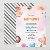 Invitation à la douche galactique dans l'espace (Devant / Derrière)