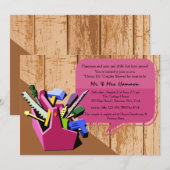 Invitation à la douche Honey-Do Couples (Devant / Derrière)