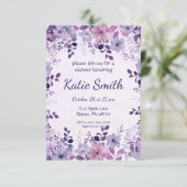 Invitation à la Douche Jardin Floral de Lavande (Debout devant)