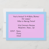 Invitation à la douche jumelle afro-américaine de (Dos)