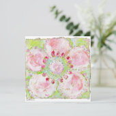 invitation à la douche "le printemps" (Debout devant)