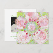 invitation à la douche "le printemps" (Devant / Derrière)