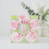 invitation à la douche "le printemps" (Debout devant)