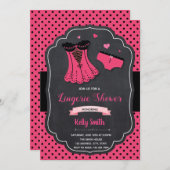 Invitation à la douche lingerie (Devant / Derrière)