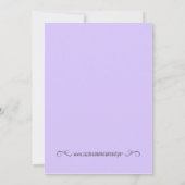 Invitation à la douche nuptiale (Dos)