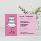 Invitation à la douche nuptiale (Debout devant)