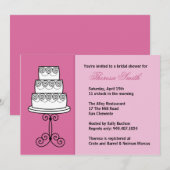 Invitation à la douche nuptiale (Devant / Derrière)