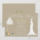 Invitation à la douche nuptiale (Devant / Derrière)