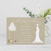 Invitation à la douche nuptiale (Debout devant)