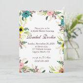 Invitation à la douche nuptiale (Debout devant)