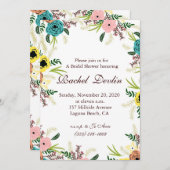 Invitation à la douche nuptiale (Devant / Derrière)