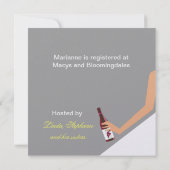 Invitation à la douche nuptiale (Dos)