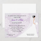 Invitation à la douche nuptiale (Devant / Derrière)