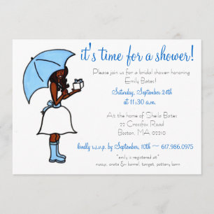 Invitation à la douche nuptiale