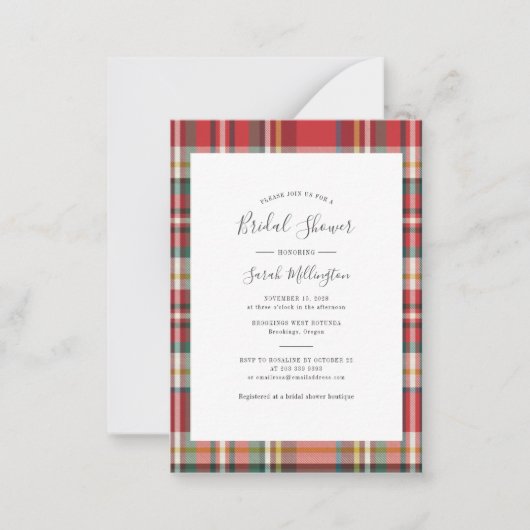 Invitation à la douche nuptiale (Devant)