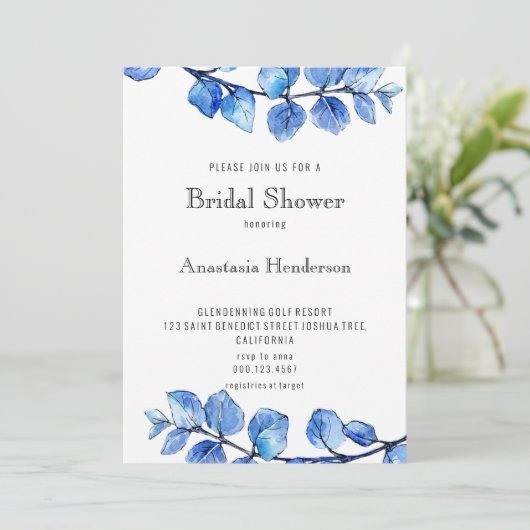 Invitation à la douche nuptiale. (Debout devant)