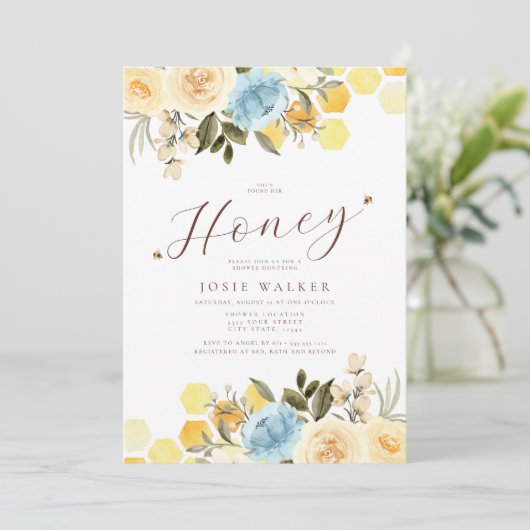 Invitation à la douche nuptiale (Debout devant)