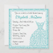 Invitation à la douche nuptiale (Dos)