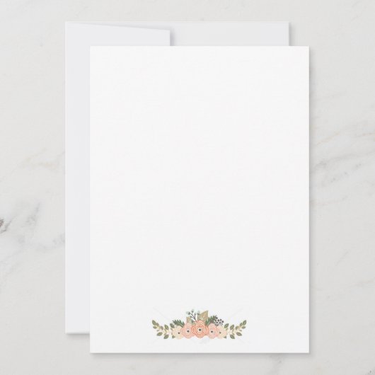 Invitation à la douche nuptiale (Dos)